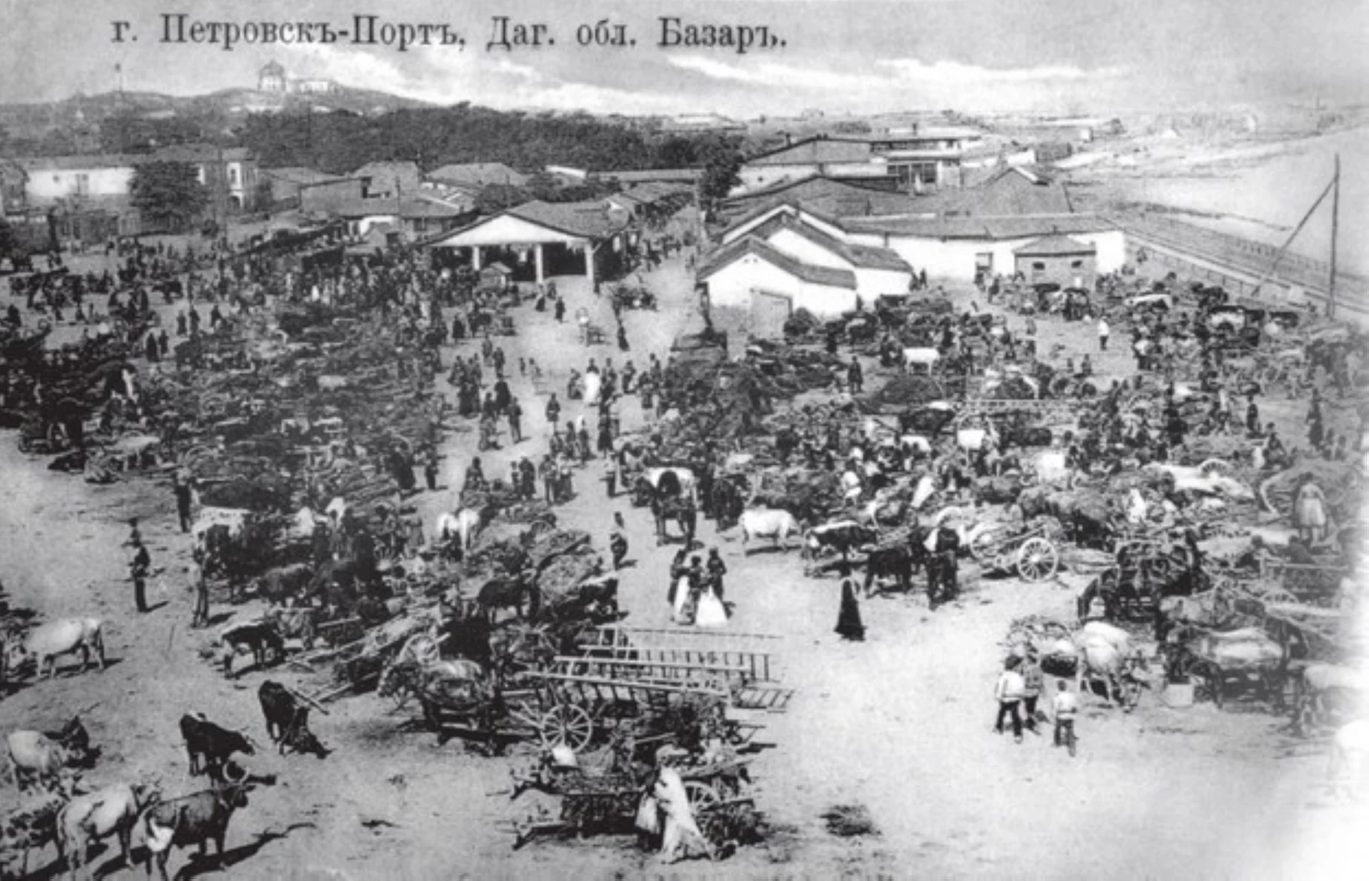 Базарная площадь (ныне Родопский бульвар). Начало XX века
